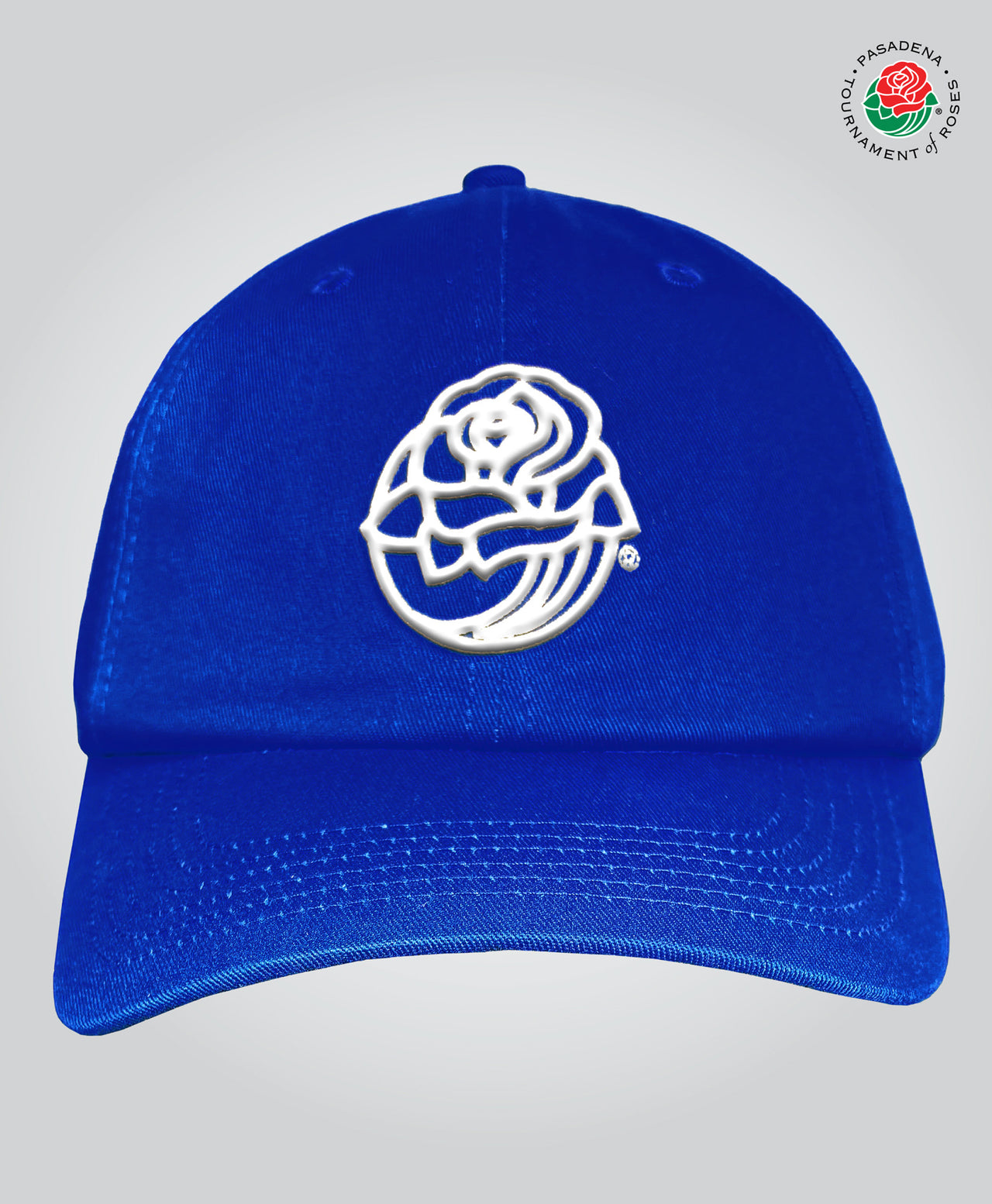 Rose Icon Unstructured Cap, Royal/White