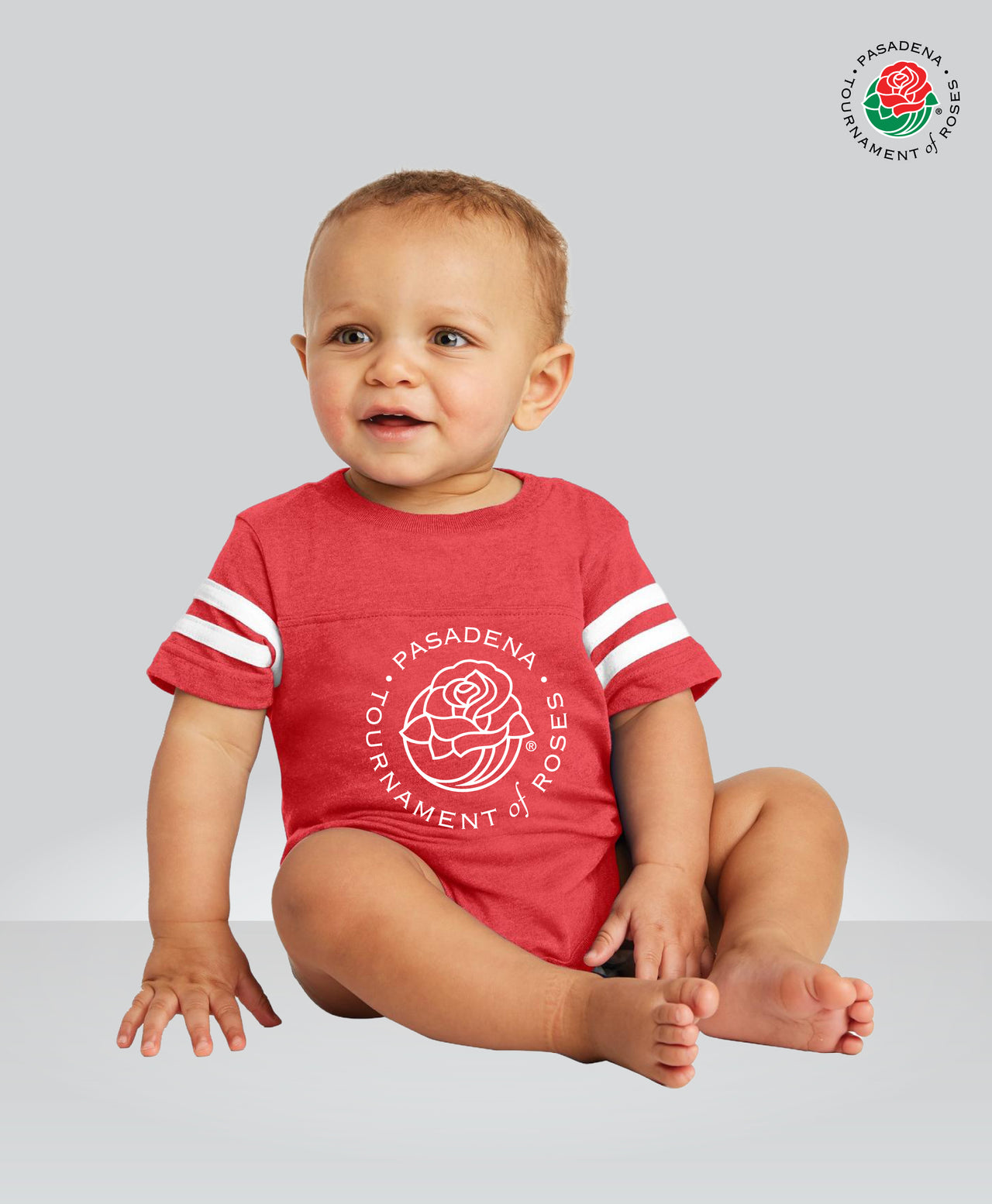 Infant Football Onesie, TofR Logo, Vintage Red