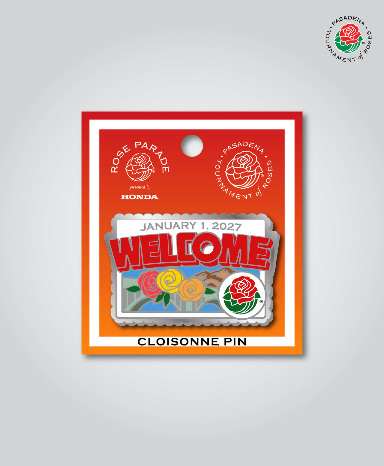 Rose Parade® 2027 Theme Cloisonne Pin