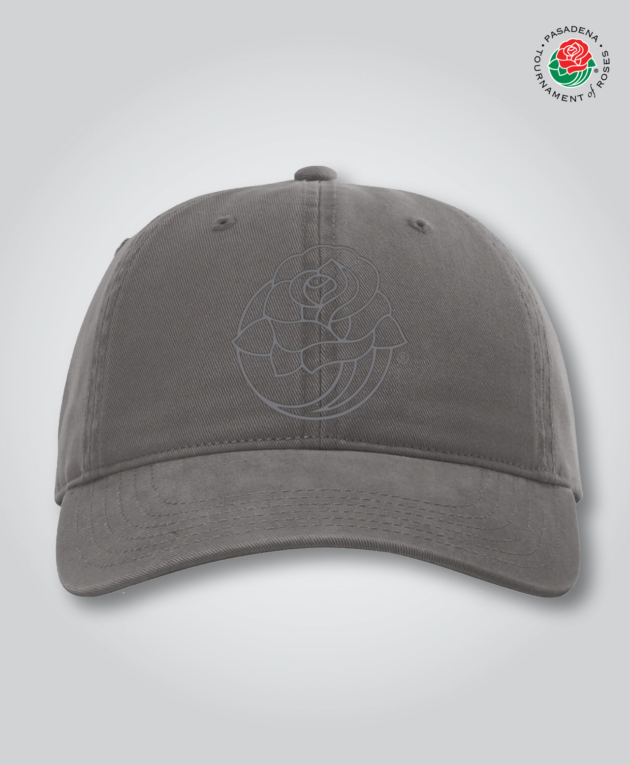 Rose Icon Unstructured Cap, Grey