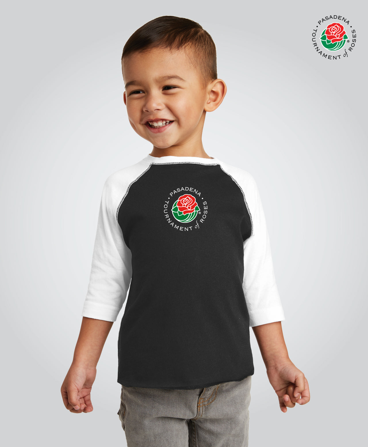 Toddler TofR Baseball Tee, Black