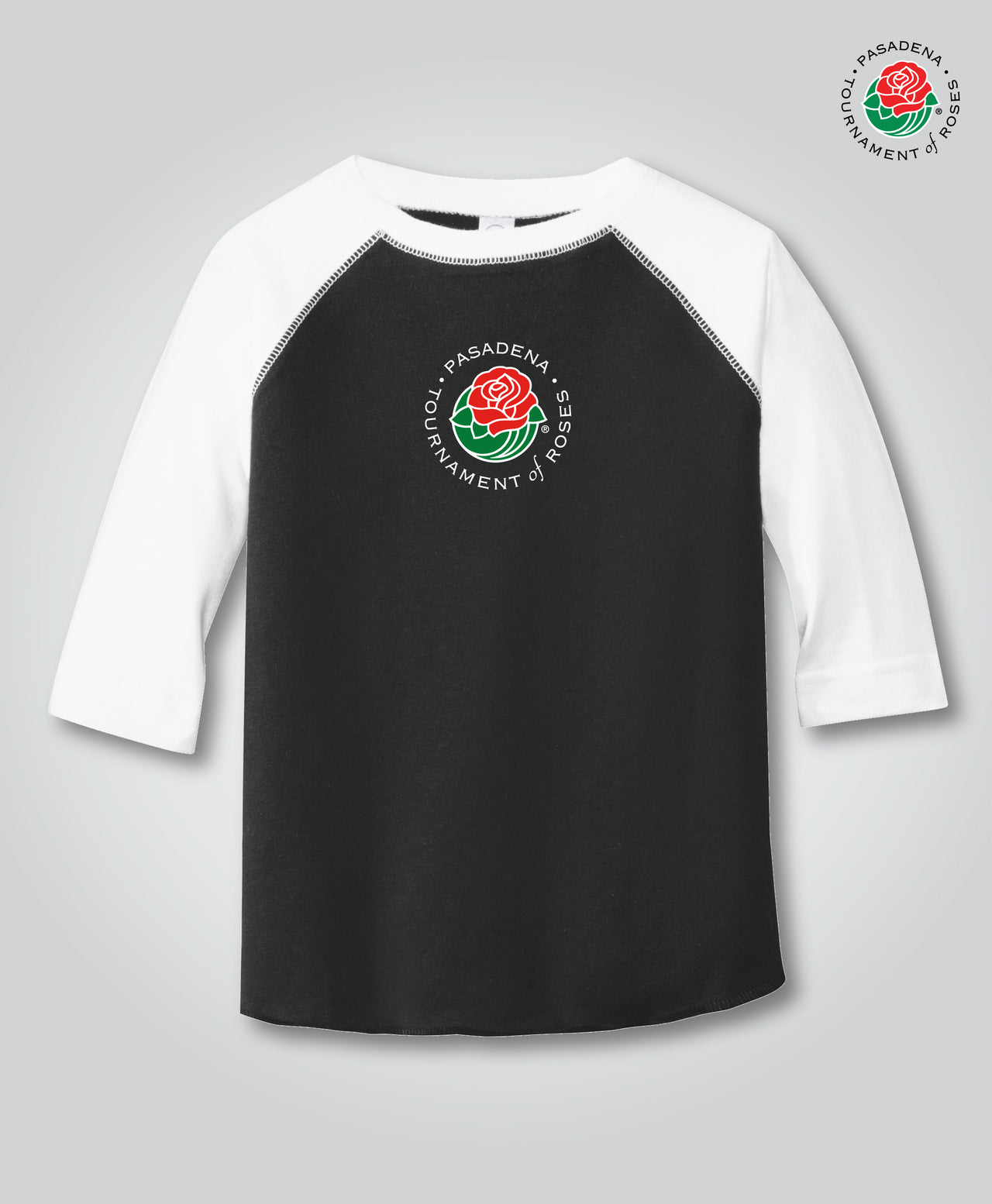 Toddler TofR Baseball Tee, Black