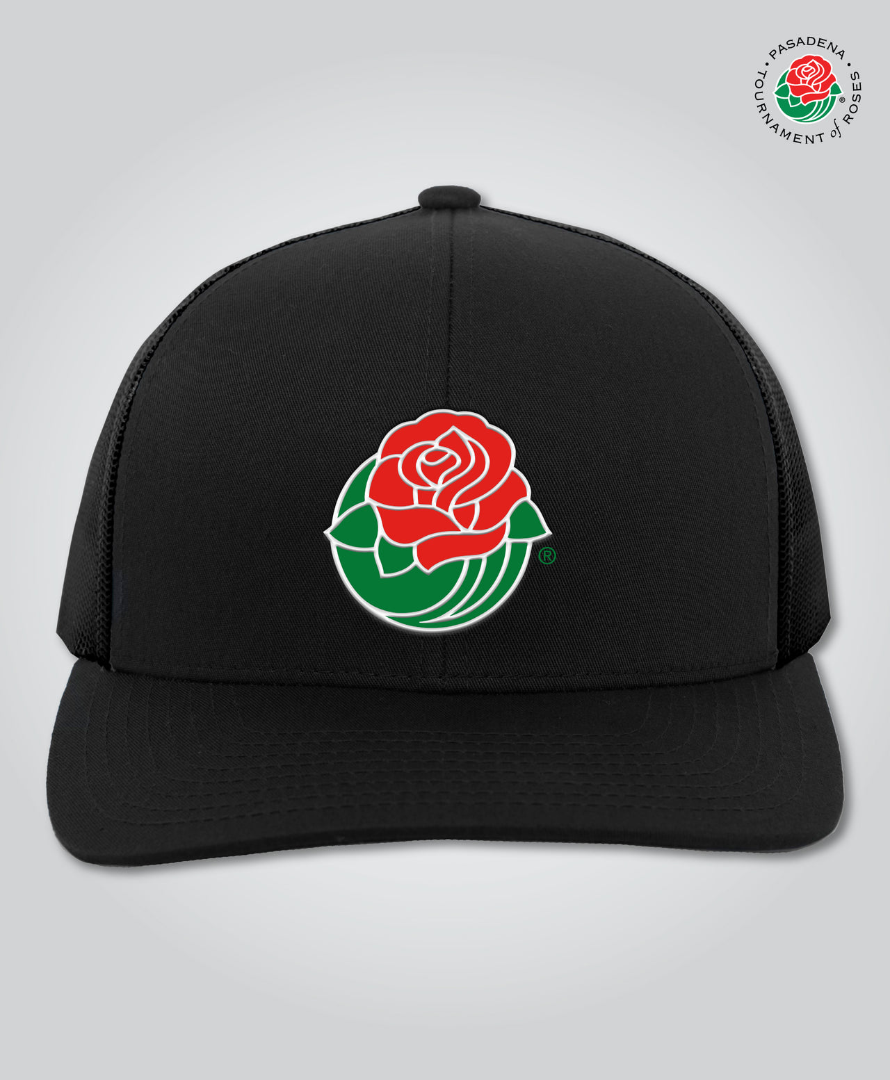 Rose Icon Mesh Back Cap, Black