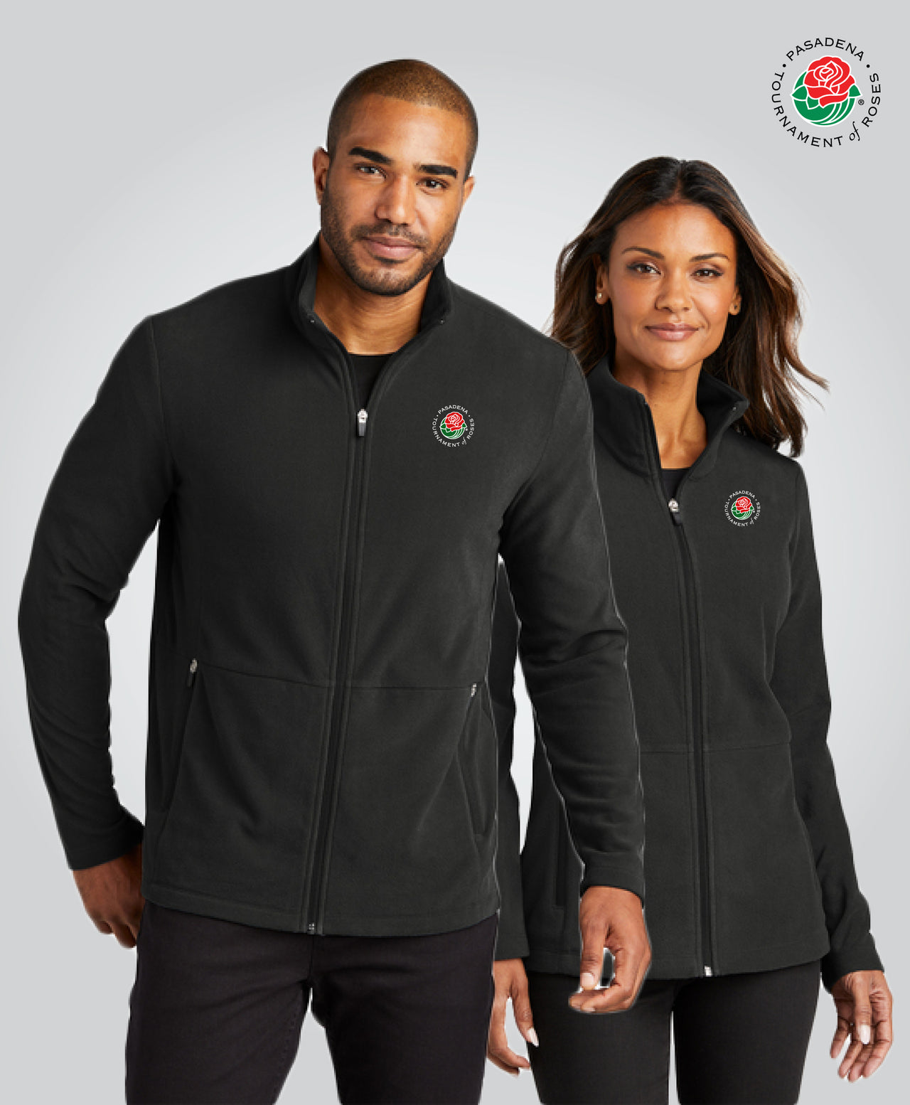 Full Zip Micro Fleece Jacket, Black