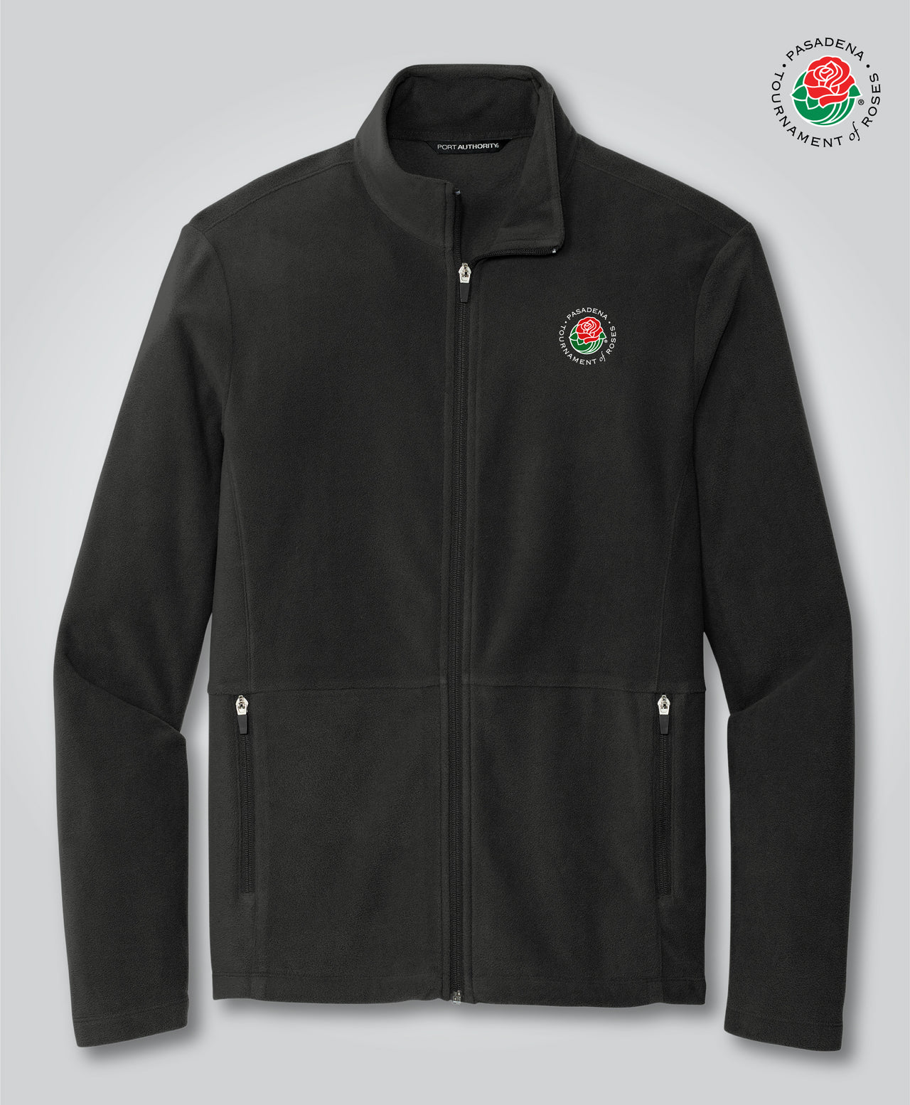 Full Zip Micro Fleece Jacket, Black