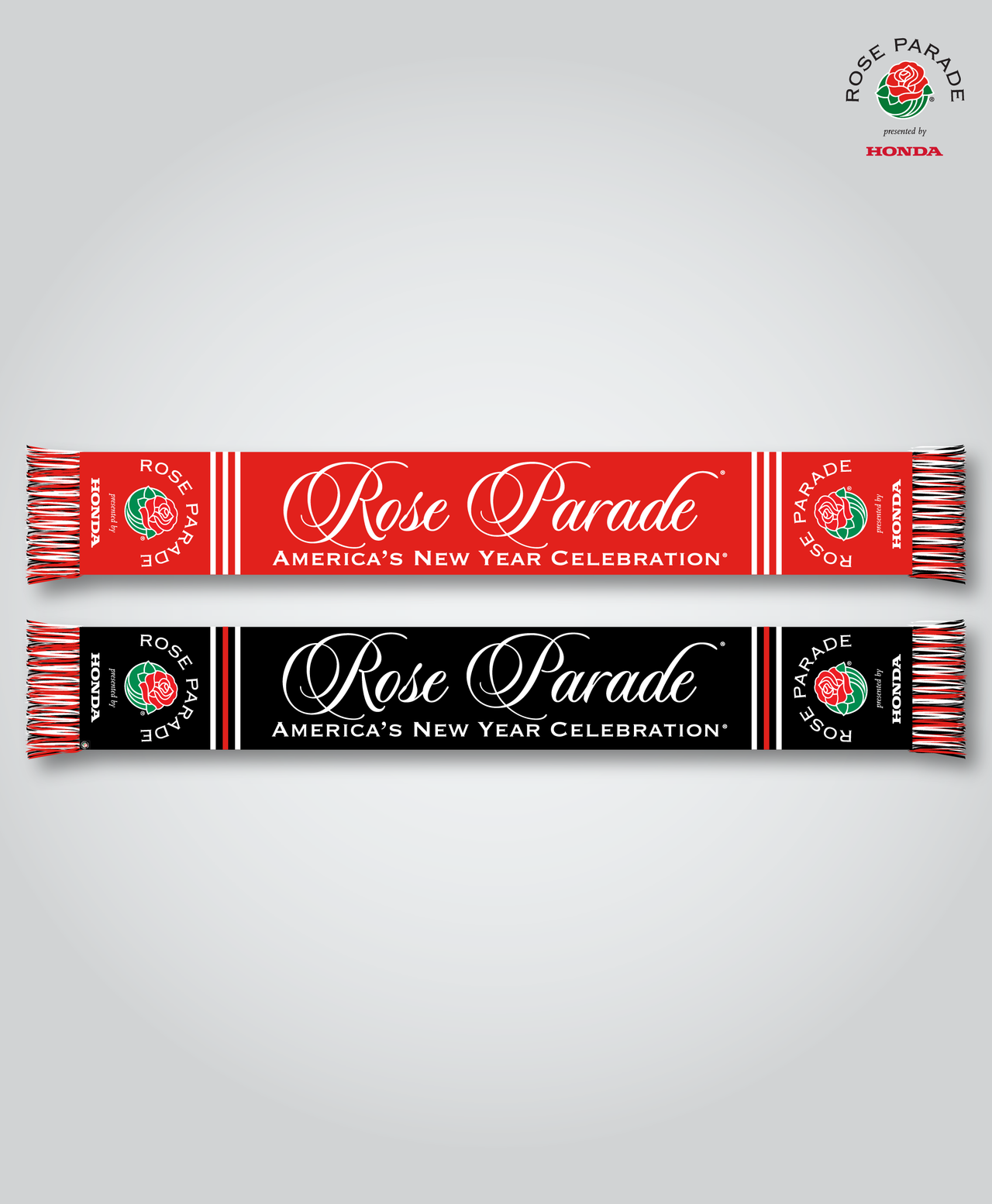 Rose Parade® Scarf, Red/Black