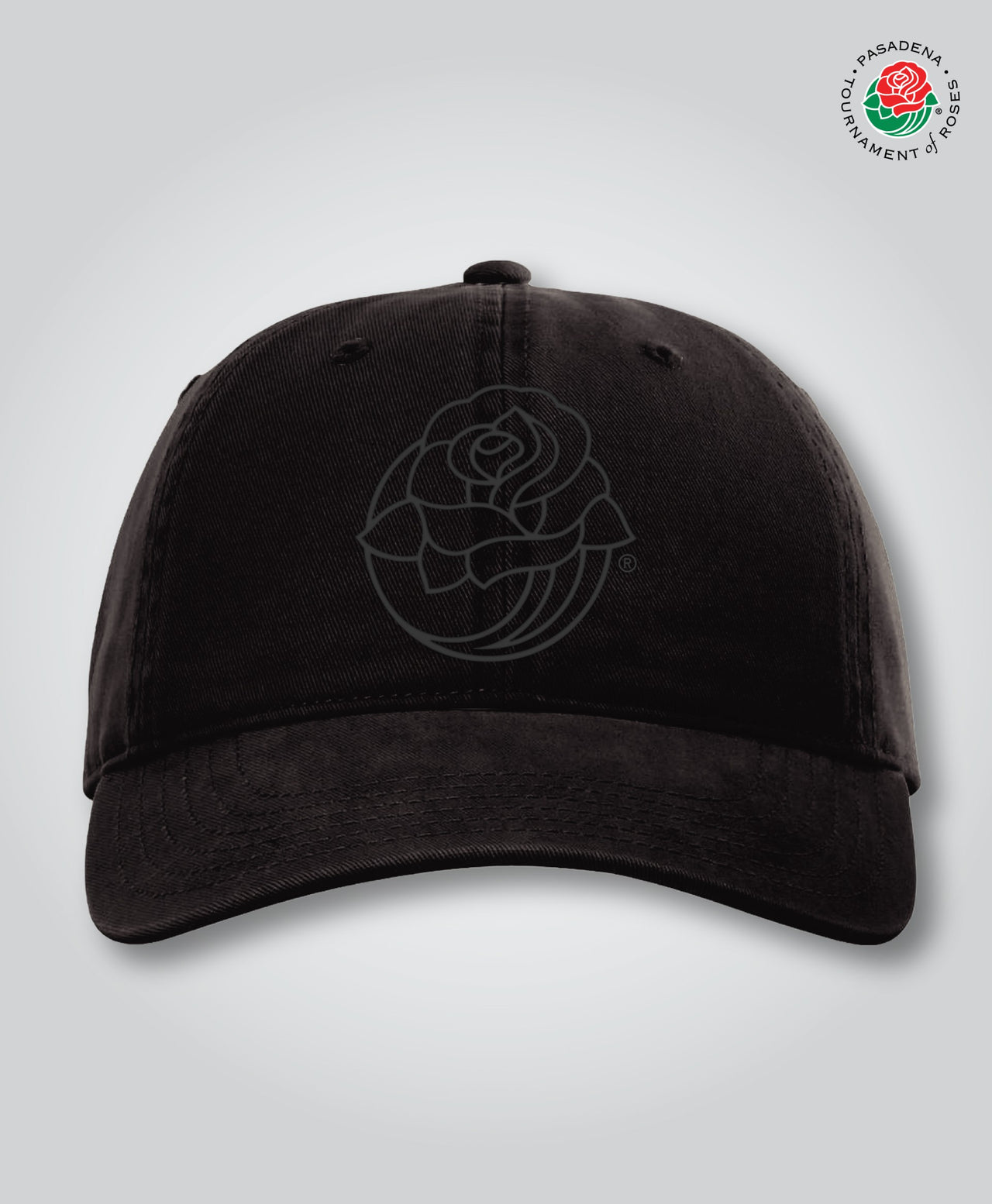 Rose Icon Unstructured Cap, Black