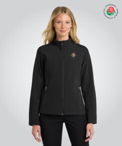 TOR-COM Ladies Soft Shell Jacket, Black