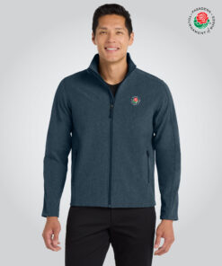 TOR-COM Men's Soft Shell Jacket, Navy Heather