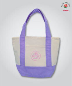 Rose Parade® Mini Tote Bag -Natural/Lavender