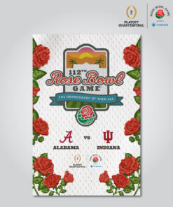2026 Rose Bowl Game Official Dual Team Poster