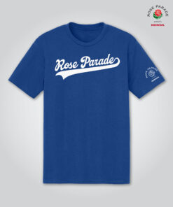 Alternative view of Rose Parade®  Script With a Tail Tee, Royal Blue
